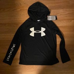 Boys Under Armour hooded long sleeve T-shirt. New with tags.